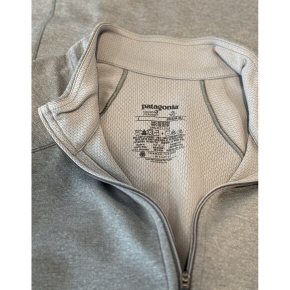 Patagonia Men Shirt Gray Capilene 3 Midweight Baselayer 1/4 Zip Pullover L Large - Picture 3 of 10